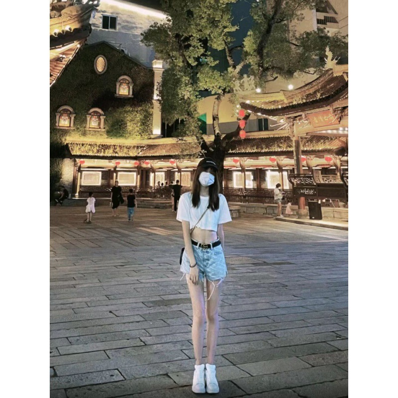 現物夏のBAOのアルファベットはデニムのショートパンツの毛の縁に合わせてファッションのカジュアルなギャルの熱いズボンを印刷します。|undefined