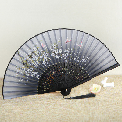 Fan dance Fan Japanese Folding fan Chinese style Ladies Silk fan A gentle wind Craft fan Dance fan