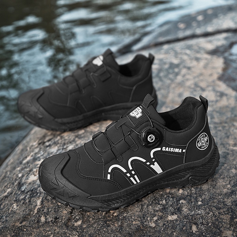 2025 chatter con alta calidad en vivo cuero impermeable botón giratorio zapatos de skate casuales de estilo de puerto zapatos de skate de hombre