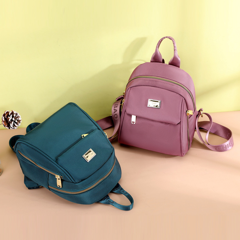 2024 New Fashion Large Capacity Backpack Waterproof Oxford Cloth Bag Internet Celebrity Shell Bag Casual Commuting Small Backpack