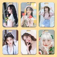 Zheng Naixin card holder wholesale plastic slider student school card meal card name card small card work card holder access control bus