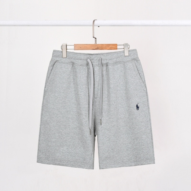 New Model of Men's Solid Color Athletic Polo Pure Cotton Golf Sports Casual Versatile Beach Shorts for Independent E-Commerce Platforms
