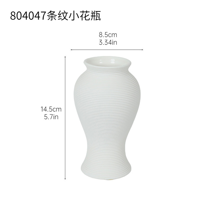 Jarrón pequeño a rayas 804047