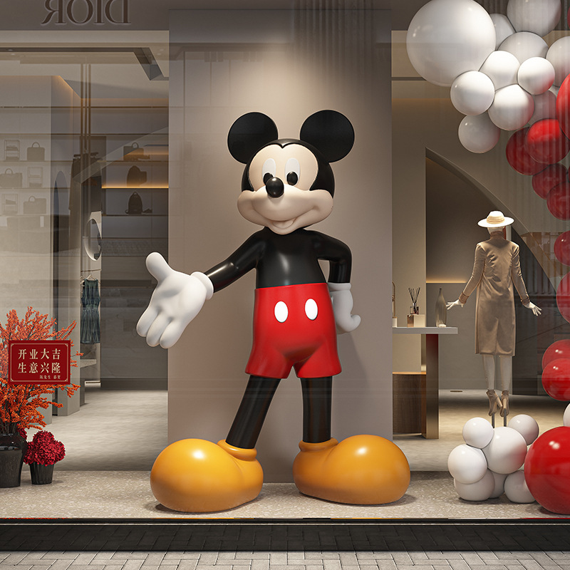Welcome Mickey Floor Ornaments Large Living Room Sofa Home Decorations Opening Housewarming New Home Gifts