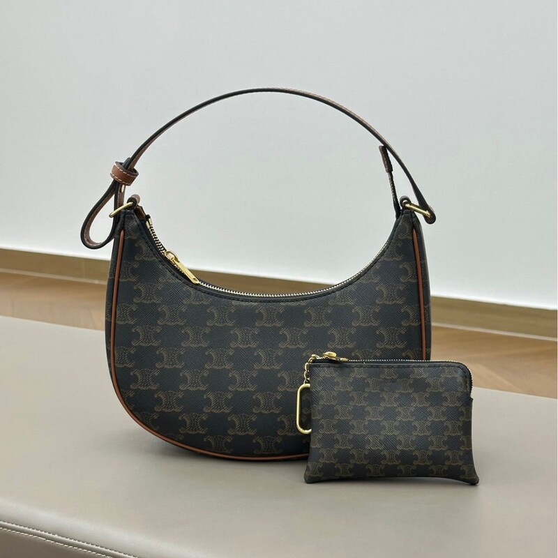 Original Factory Goods from Dongguan! Arc De Triomphe Underarm Bag Ava Monogram Canvas Hobo Handbag Shoulder Crossbody Bag Commuter Bag
