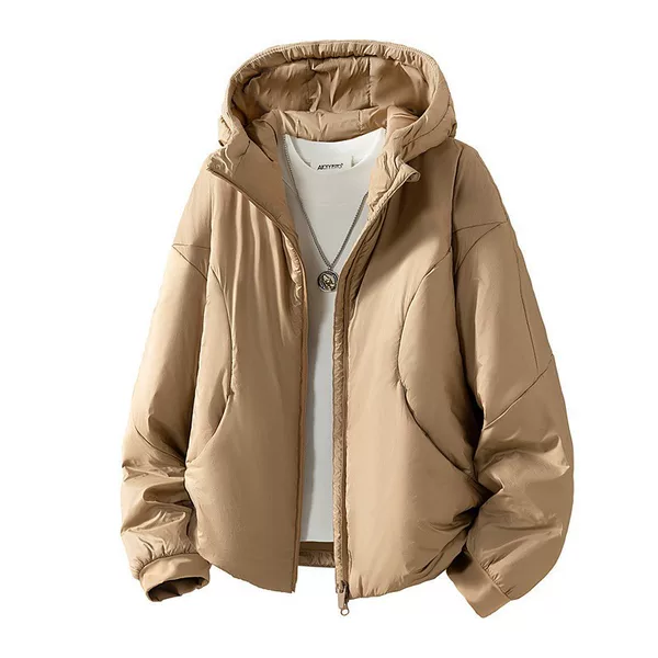 Cross-border hooded cotton jacket for men and women, lightweight high-end cotton coat with aerogel, windproof, waterproof, and warm outerwear for mountaineering