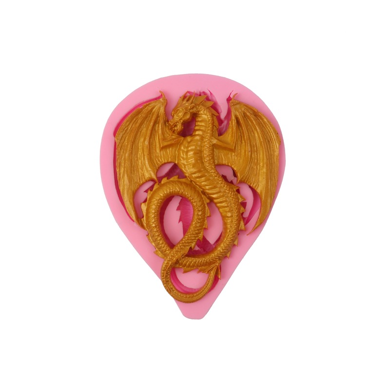 Gran pterosaurus dinosaurio molde de silicona fondant cake molde de hornear molde de decoración de pastel de chocolate