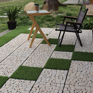 √ Outdoor DIY Splicing Spring Grass and Autumn Grass Green Grass Fake Lawn Floor Garden Terrace Balcony Popular Turf Floor