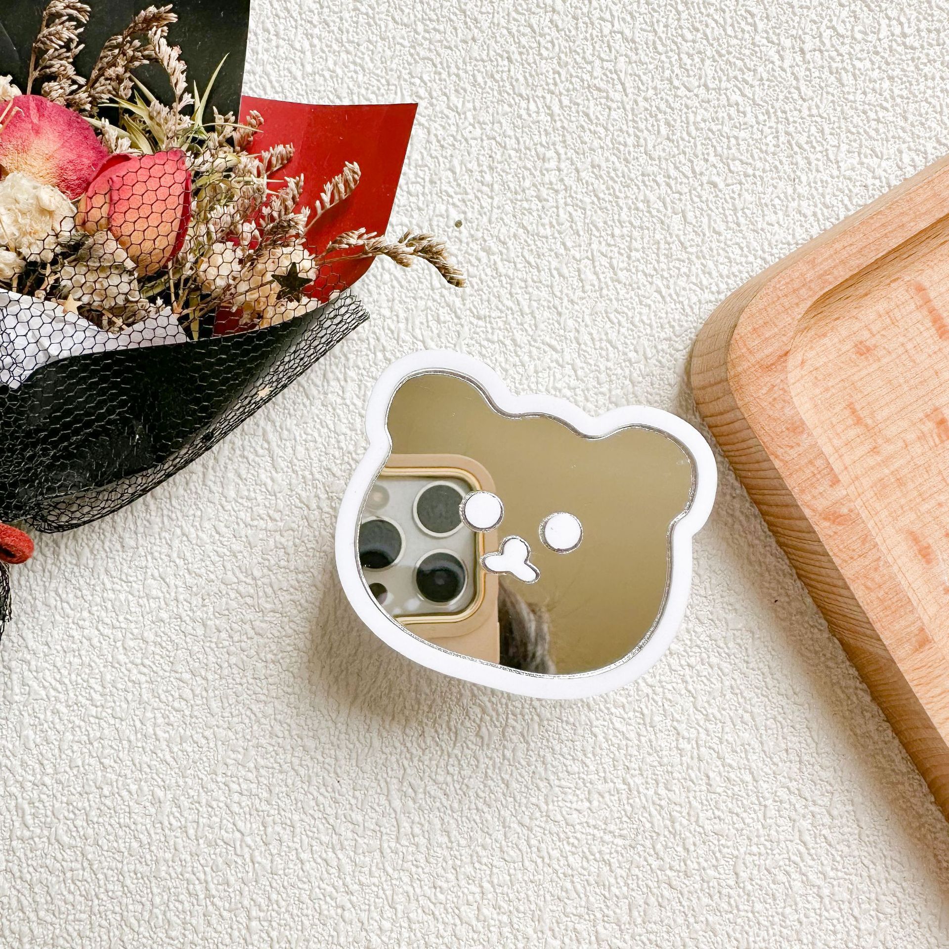 35g Weight Universal Applicable Brands Mobile Phone Holder Classification Plastic Material Bear Pattern Cute Style Cute Bear Plastic Universal Phone Cases 3