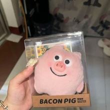 可爱超萌培根猪毛绒挂件书包包包挂饰公仔玩偶钥匙扣新款爆款
