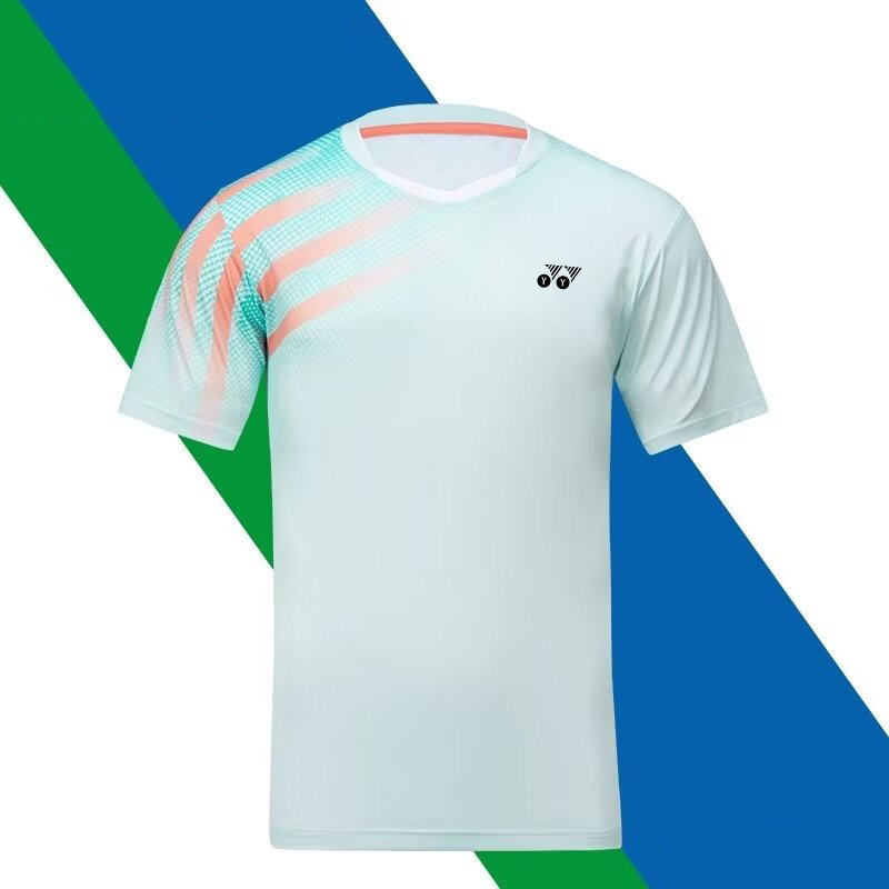 Yy Badminton Suit for Men and Women, Breathable, Quick-Drying, Short-Sleeved Sports Tops, Competition Uniforms, Team Customized Competition Uniforms