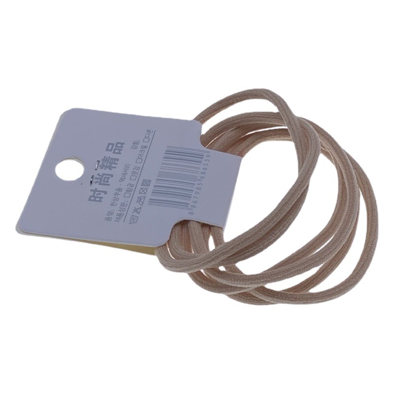 Tarjeta de pedido de 3 piezas nueva leche marrón 2-en-1 banda de goma banda física tienda supermercado accesorios para el cabello accesorios de la cabeza