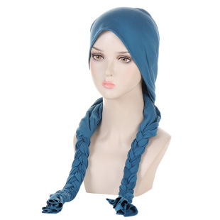 Cross-border hot sale Women's headscarf braid women's headscarf cap Amazon new toe cap in stock