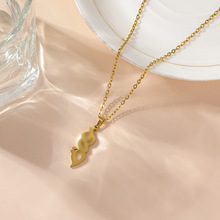 外贸热销不锈钢吊坠项链简约个性时尚潮流小众风格跨境现货批发