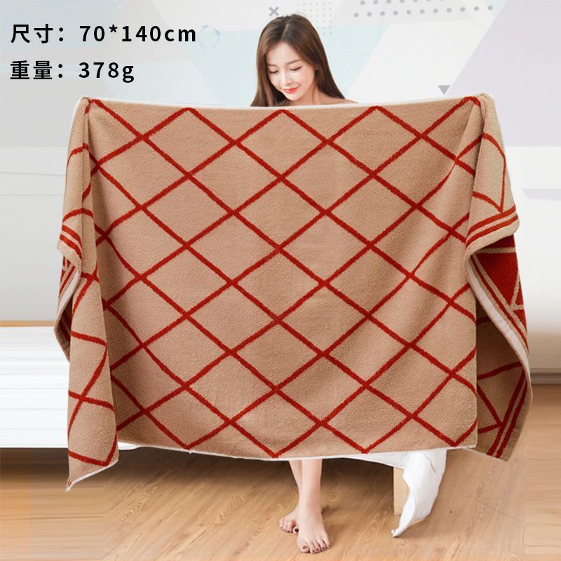 純綿大型バスタオル家庭用吸収性特大タオル男性と女性のカップル入浴ラップ厚みのある2025新しいスタイルは落ちません|undefined
