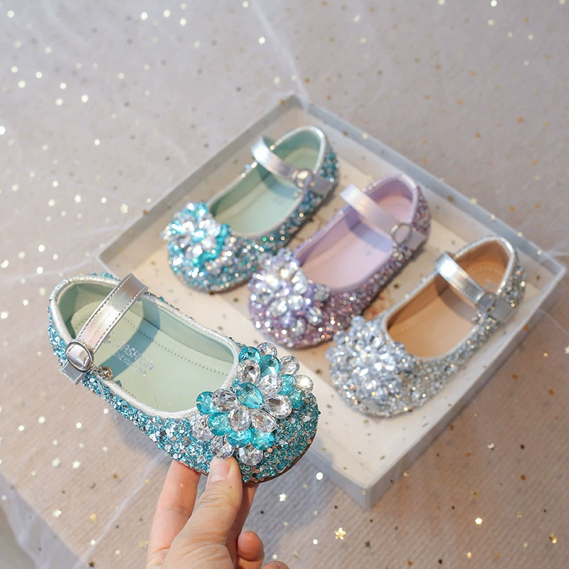 Маленькие кожаные туфли Aesa 2025 новая обувь принцессы для девочек весной