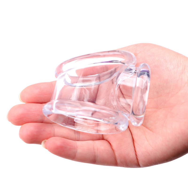 Soft TPE Penis Ring with Triple Lock Design, Elastic Egg-Shaped Delay Ring, Black — detail image 5