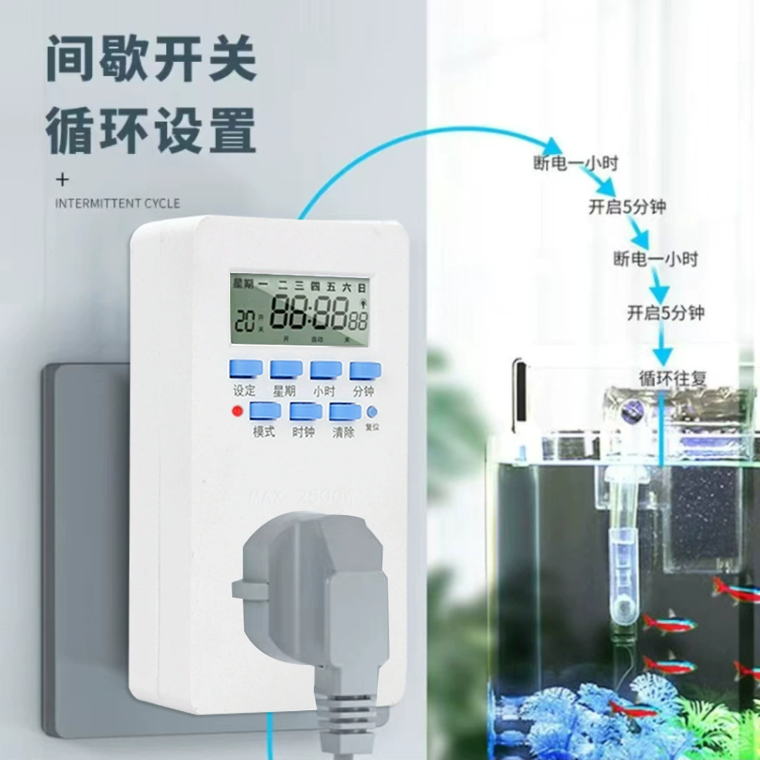 Таймер гнездо контроллер переключателя автоматического отключения интеллектуального водонагревателя с контролем времени цикла питания для аквариума