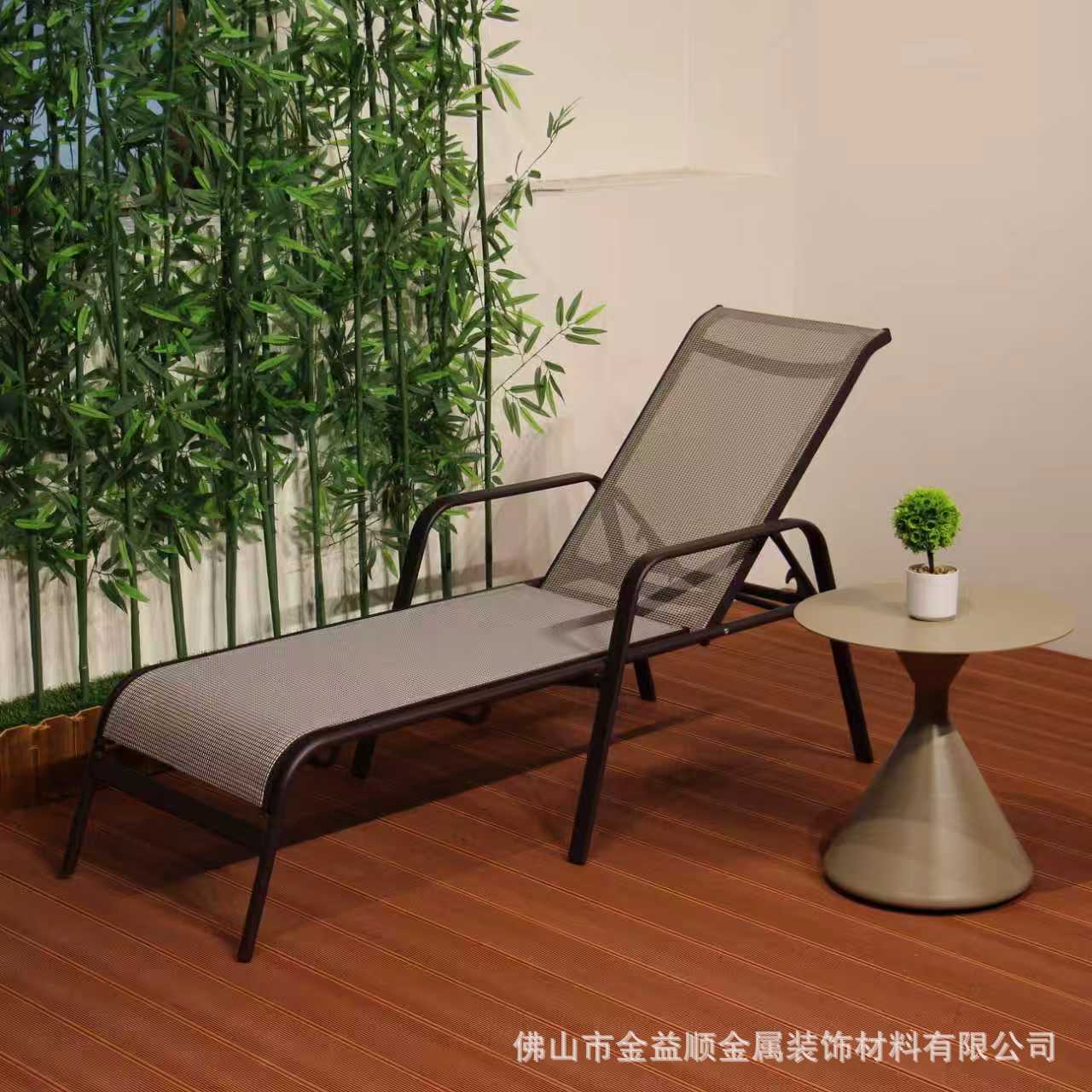Cama de reclinación Teslin + mesa de té reloj de arena