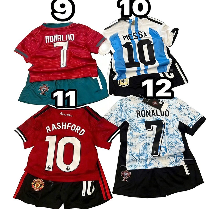 2526 New Children's Football Suit Jersey Boys and Girls Primary and Secondary School Sports Suit with Star
