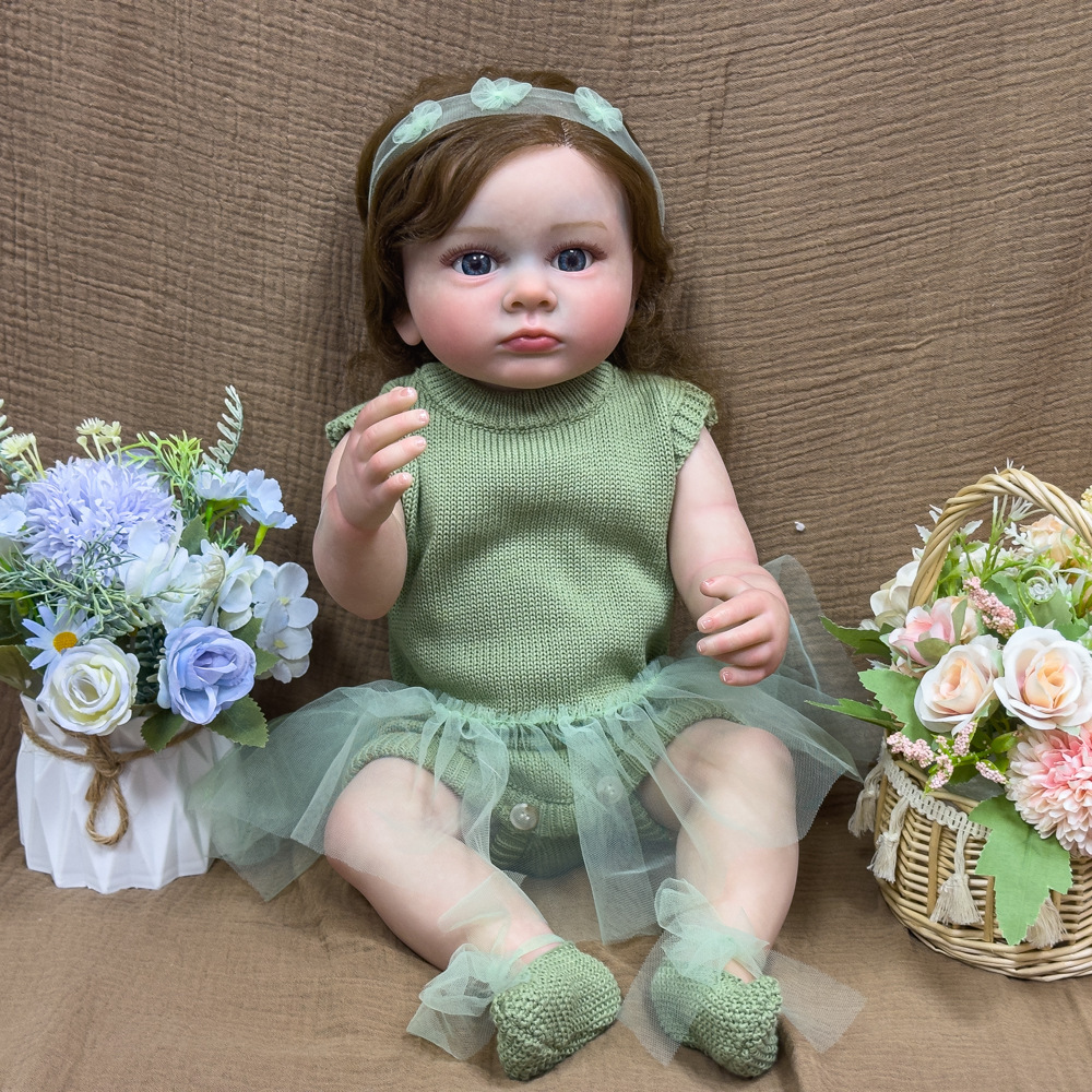 cm pesado muñeca regalos de goma blanda juguetes 55 simulación de chicas para acompañar a los niños Tu muñeca