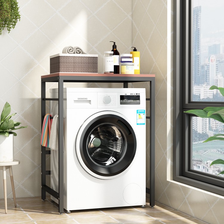 가드 레일이없는 검은 프레임 티크 색상