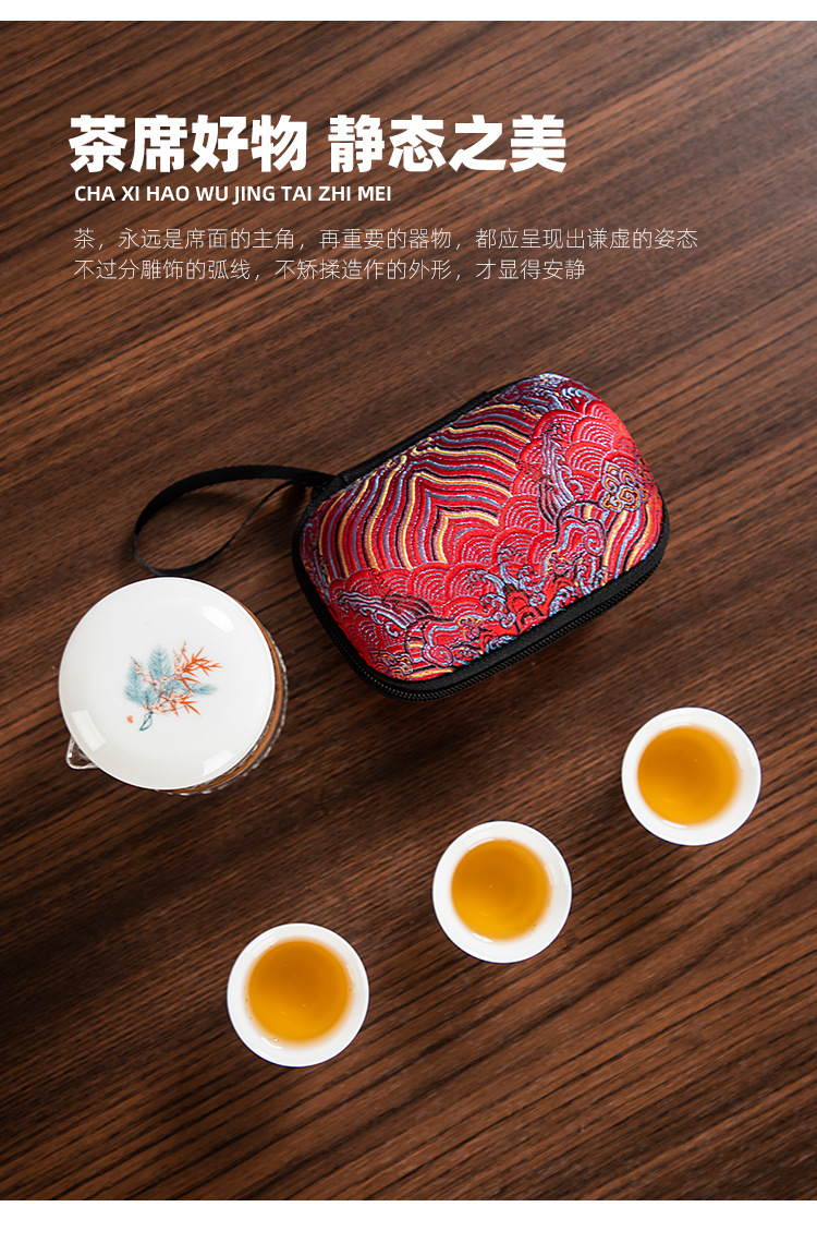 玻璃快客杯便携式旅行茶具小套装简易单人日式户外泡茶壶功夫茶杯详情5
