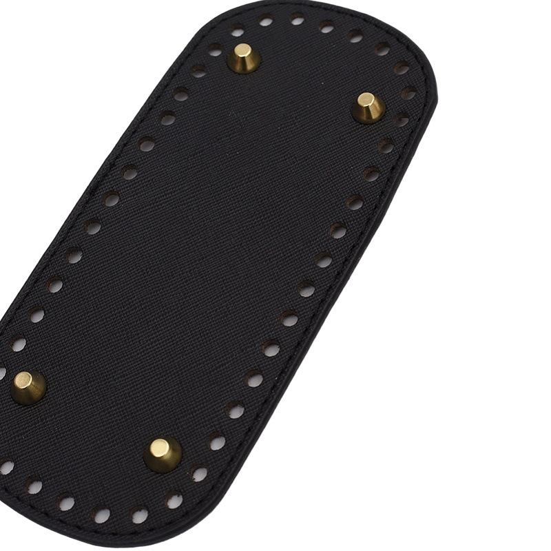 diy handmade bag bottom wholesale Hyun-a woven material bag bag hardware accessories PU leather base 18*8