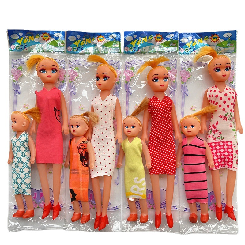 El comercio exterior de la madre y la hija muñeca barato DIY Barbie Muñeca Chica gorda juguete infantil 1 yuanes puesto empuje exportación