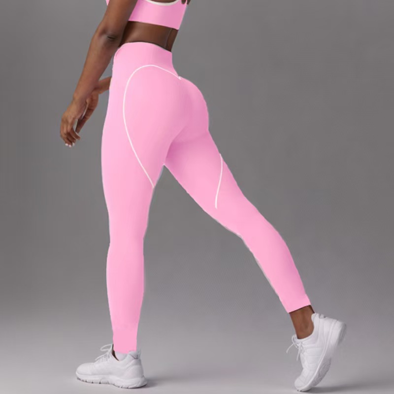 Nueva ropa de fitness transfronteriza para mujeres correa de hombro ajustable con almohadilla de pecho europea y americana sexy conjunto de yoga de espalda abierta