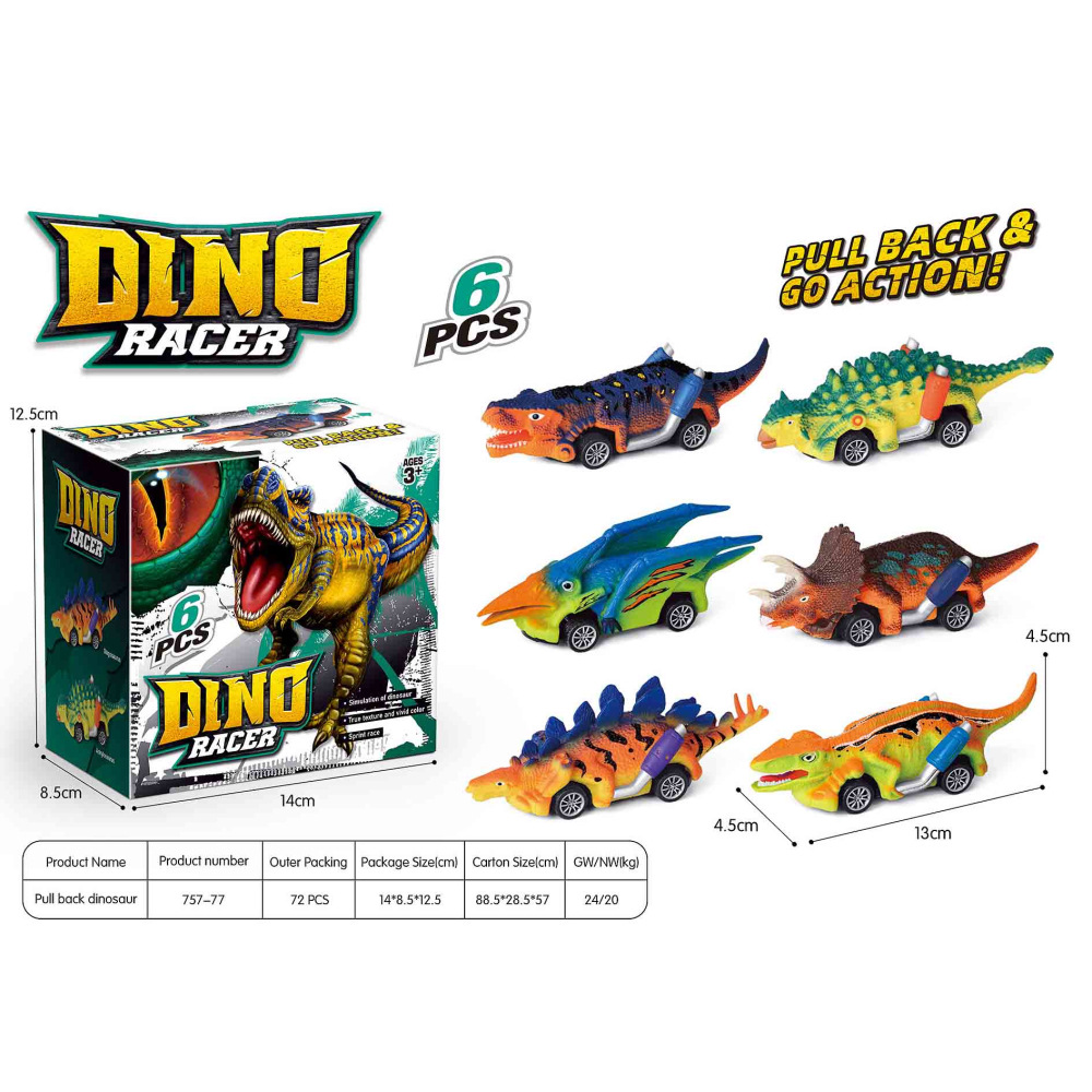 새로운 공룡 풀백 카