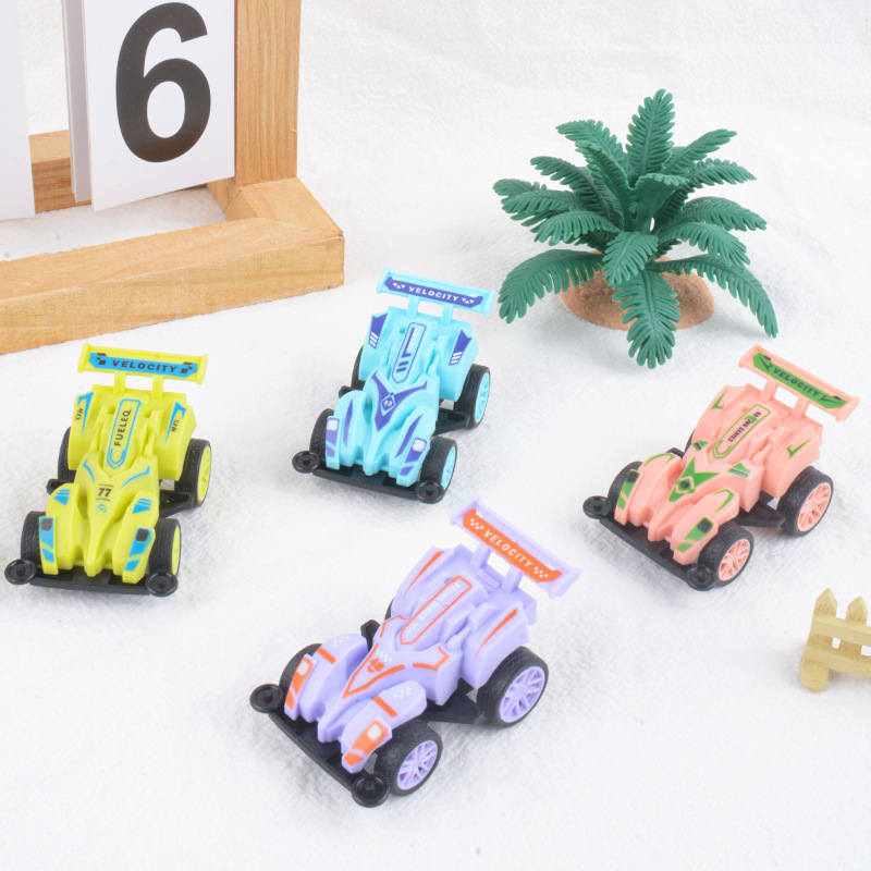 Juguetes de coches para niños retroceso coche de carreras niños mini coche de dibujos animados jardín de infantes pequeños regalos empujar al por mayor