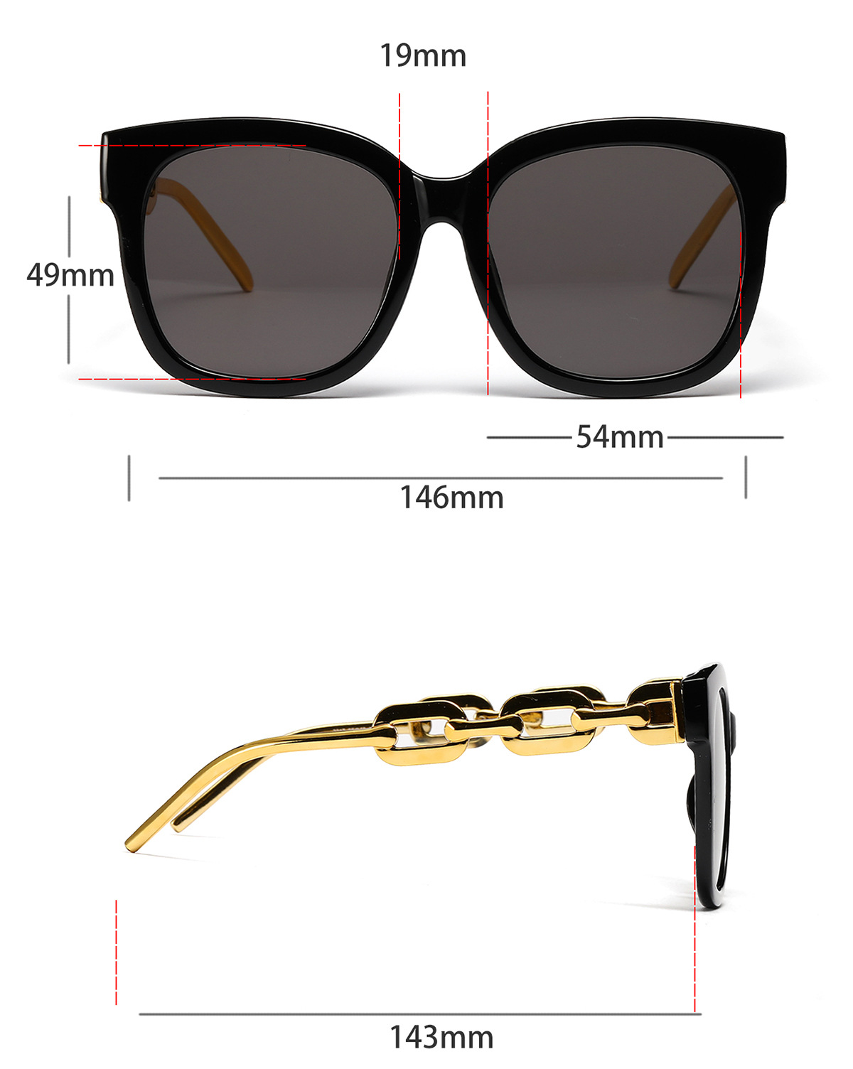 Fashion New Full Frame Square Outdoor Women And Men Sunglasses display picture 3