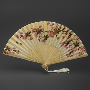 Folding Fan Chinese Style Summer Children's Folding Dance Fan Ancient Style Hanfu Cheongsam Photo Portable Bamboo Fan