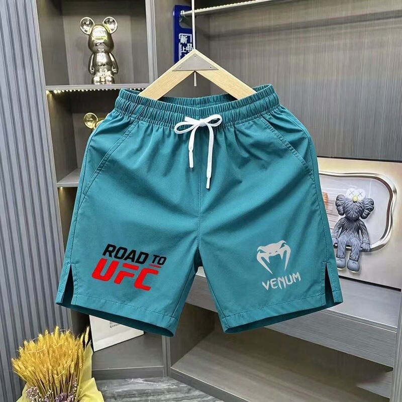 Venom Men's Quick-Dry Sports Shorts Summer Loose Breathable Quarter-Length Pants for Fitness Training and Boxing