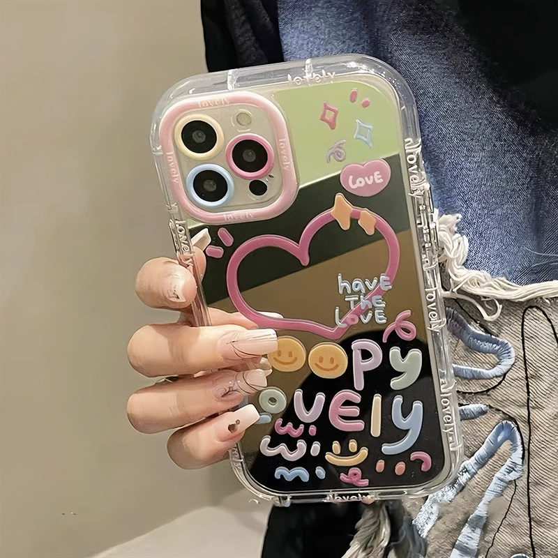 Apple, совместимый iPhone 14, милый чехол с эффектом зеркала, iphone, 15promax