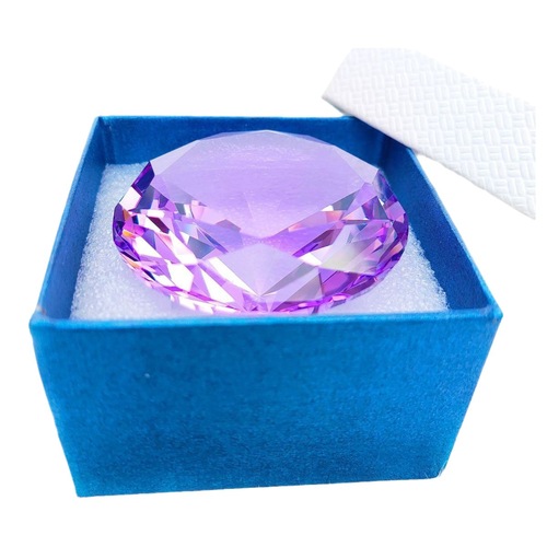 Wholesale colored crystal diamond simulated clear glass children's large gemstone crystal home counter decoration ornaments