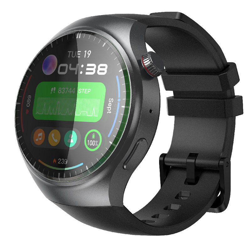 【Dm80】Smartwatch with Full Network Connectivity, 4g, Downloadable Apps, Heart Rate, Blood Oxygen, Nfc, Long Battery Life, Amoled