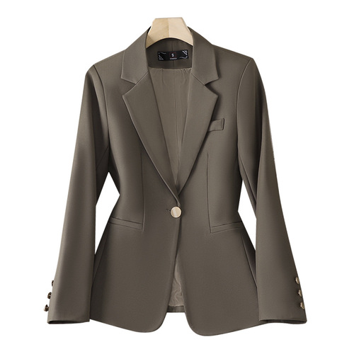 New Busalong Women's Long Sleeve Professional Small Coat Formal Dress Women's Outerwear Workwear 8821