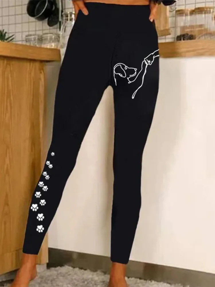 Venta al por mayor Dingzi primavera y otoño 3D impreso leggings ropa exterior de cintura alta Mujer vientre contracción cadera levantamiento deportes adelgazamiento yoga Pantalones image 47