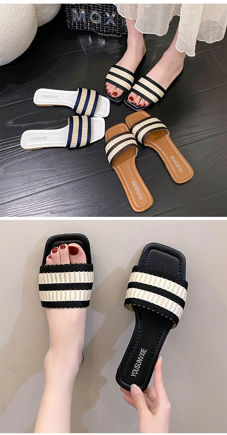 Women's Basic Color Block Open Toe Casual Sandals display picture 1