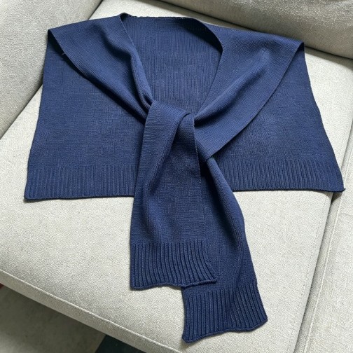 Women's Shawl, New Outerwear, Solid Color, Korean Style, Versatile Knit Vest, Layered with Shirt, Fake Collar, Striped Shawl