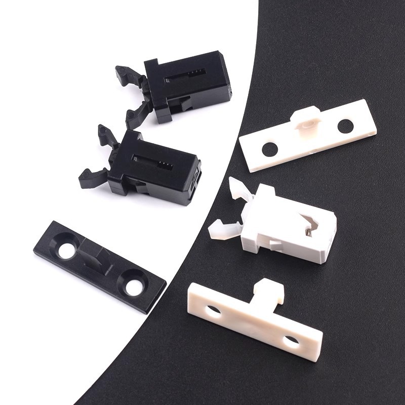 Factory direct supply small door lock switch PR-001 trash can buckle plastic spring switch push type DVD door cover