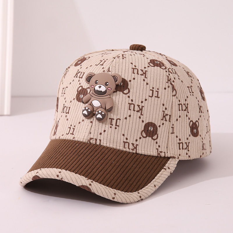 Sombreros para niños otoño sombreros de béisbol para niños gorras de lengua de pato lindas felpa para hombres bebés calientes otoño invierno