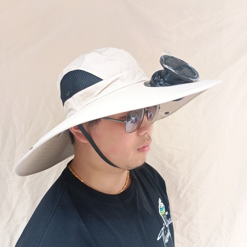 夏ソーラーファンキャップ屋外登山 + USB 充電サンシェード帽子大人の釣り帽子ファン付き日焼け止め帽子|undefined