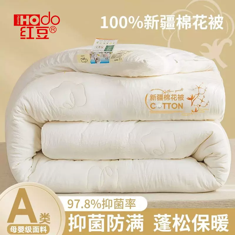 A类抗菌防螨新疆棉花被子春秋被冬季加厚保暖棉被褥被芯四季通用
