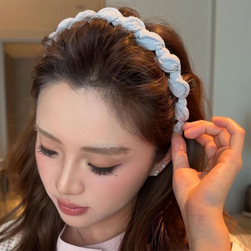 波浪发箍女2025新款洗脸专用高颅顶头箍带齿防滑压发发卡气质头饰|undefined