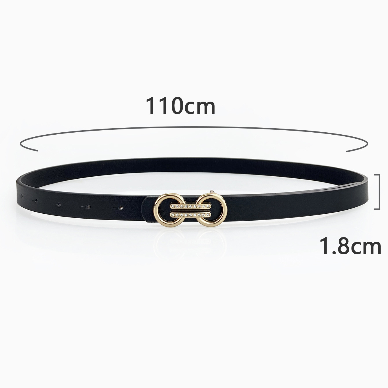 Women's Korean Style Fresh Elegant Simple Diamond Encrusted Belt Versatile Fashion Accessory_voghion.com