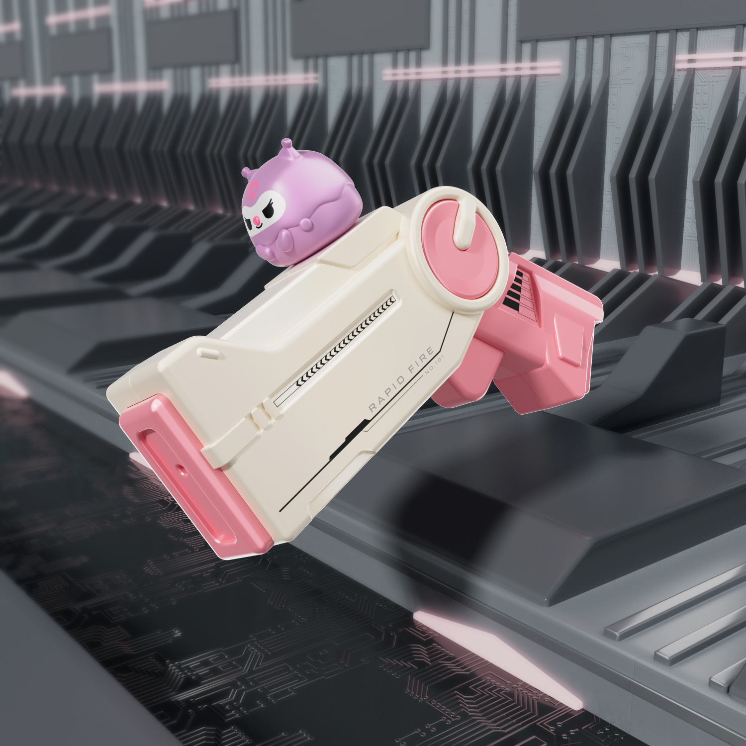 Pistola de agua transfronteriza juguete para niños muñeca de dibujos animados conejo gato perro pellizco muñeca pellizco pistola de agua playa al aire libre juego en el agua