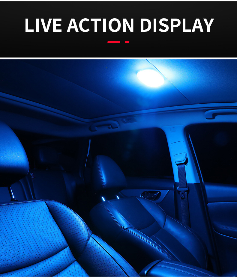 Car atmosphere light car touch light car sole induction light car interior reading light LED decorative light modification